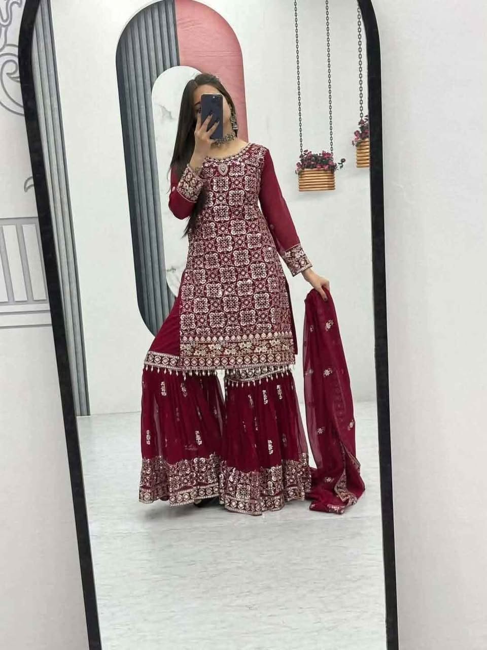 পাকিস্তানি ইন্সপায়ার গারারা সেট পার্টি কালেকশন।