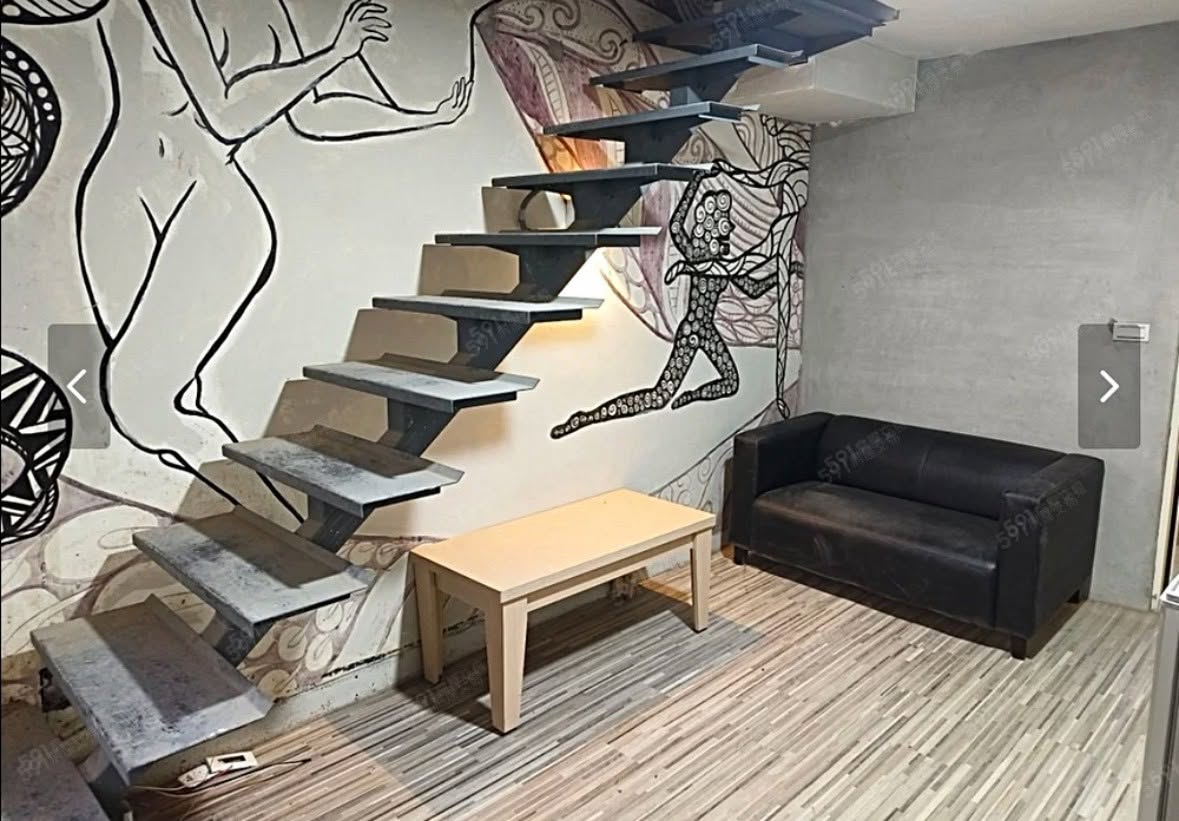 中山區松江路樓中樓出租｜兩層大空間｜可養貓｜大陽台｜
