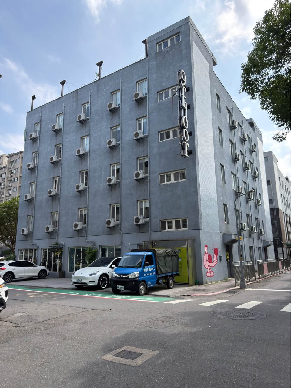 通勤：機車或是走路五分鐘到「景明街口」公車站牌（有羅斯福路）